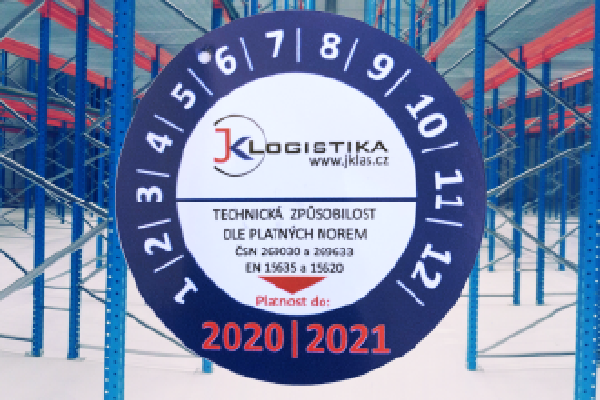 JK Logistika - Revize regálů JK Logistika Revize regálů 1